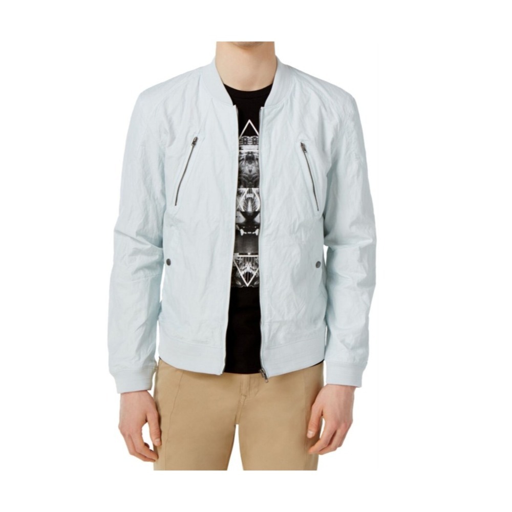 William Rast Fairfax Bomber Jacket, Blue Men‎ Size L